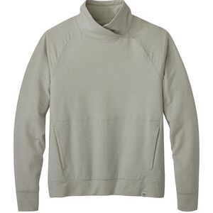 Outdoor Research Womens Aberdeen Long-Sleeve Sweatshirt Medium Oatmeal Mock Neck